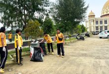 Polres Muna Implementasikan Gerakan Indonesia Asri Lewat Aksi Bersih Masjid