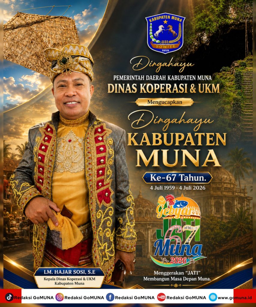 Hajar Sosi, Kadis Koperasi & UKM, Dirgahayu Kabupaten Muna