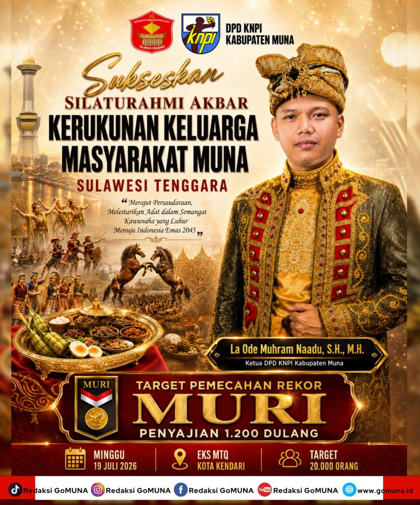 Muhram naadu, DPD KNPI MUNA, KKMM SULTRA